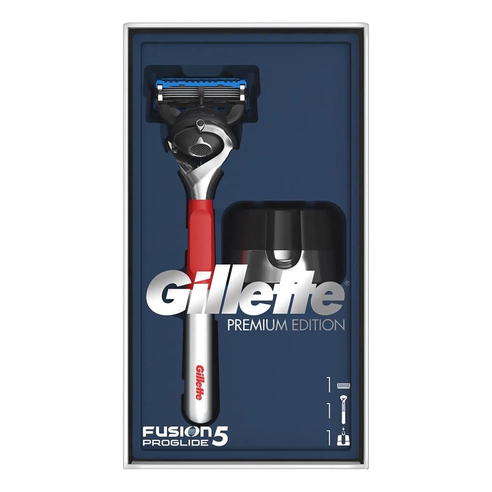 Подарунковий набір Gillette Fusion5 Proglide Premium Edition верстат з касетою (7709405)