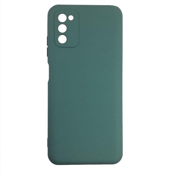 Чехол Silicone Case for Samsung A03s Dark Green (12507)