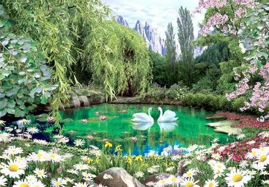 Фотошпалери на паперовій основі Ніка Сонячний ставок 16Л 196х280 см (2000000454450)