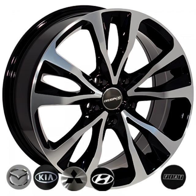 Диски литые Replica Geely BK5212 6,5x16 5x114,3 ET45 DIA67,1 BP (1001822833)