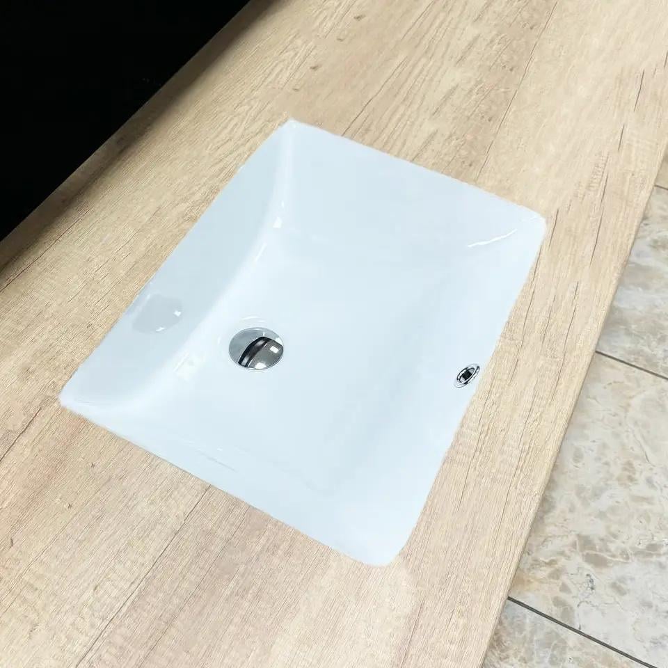 Раковина врізна VBI Siracusa прямокутна 380x510 мм Білий (RM-VBI-018001) - фото 3 Раковина врізна VBI Siracusa прямокутна 380x510 мм Білий (RM-VBI-018001) - фото 3