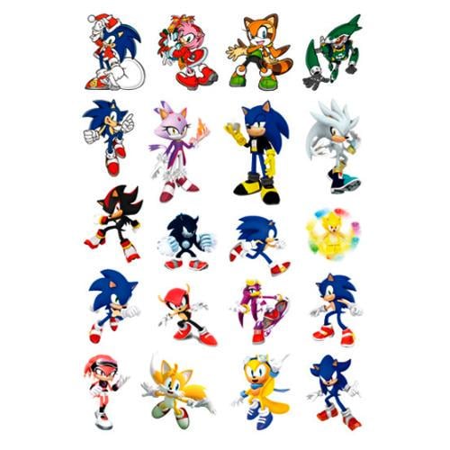Татуировки светящиеся в темноте Sonic Heroes Tattoo Set (3687-2)