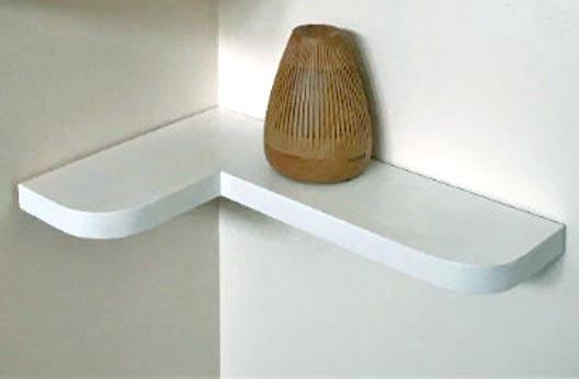 Полка настенная из дерева Вильянсон правая Зефир (ПНС/102220)