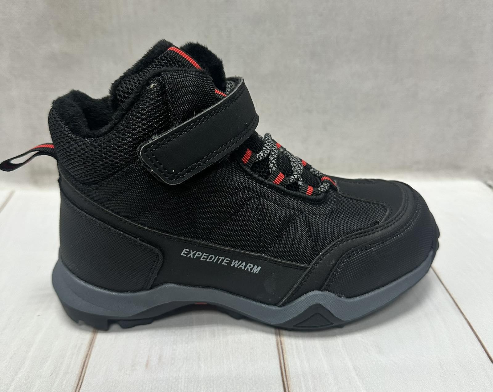 Черевики дитячі зимові Jong Golf на овчині водовідштовхуючі р. 39 25 см Чорний