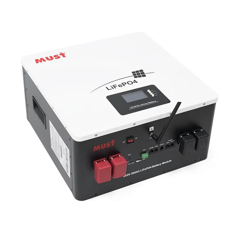 Аккумуляторная батарея Must LiFePO4 LP16-24200 25,6V 200Ah 5,12kWh BMS100 Ah 8S CAN2.0/RS232/RS485