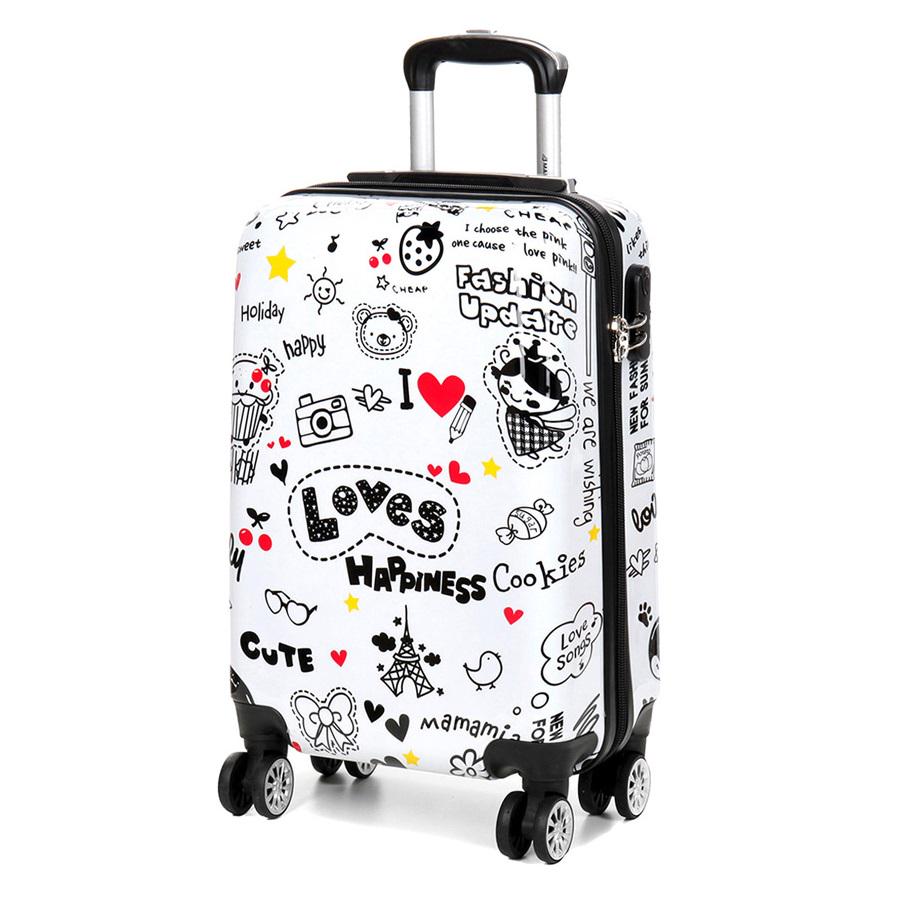 Чемодан малый Airtex Love 809 поликарбонат под ручную кладь S 44 л 54x35x23 см Разноцветный