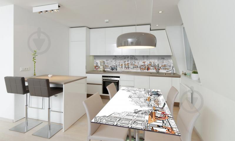 Наклейка виниловая на стол Zatarga «Улицы Парижа» 650х1200 мм Z180797/1st