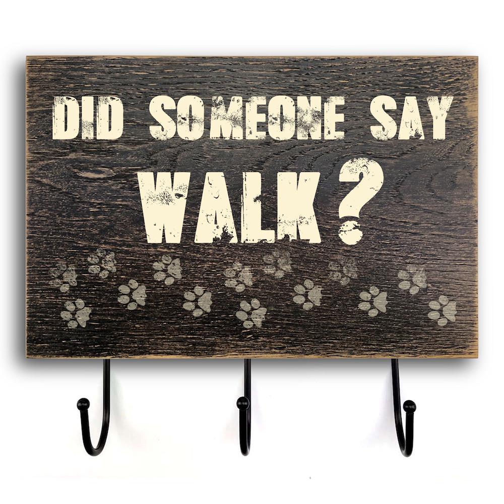 Табличка-вешалка деревянная входная Did someone say 20х30 см