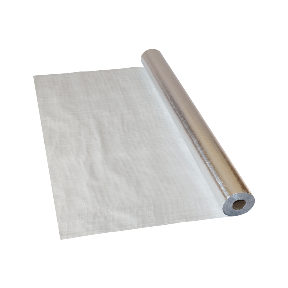 Пароізоляційна плівка Masterfol Soft Alu 90 г/м² 75 м² рулон з алюмінієвим шаром для даху та стін (33550051)