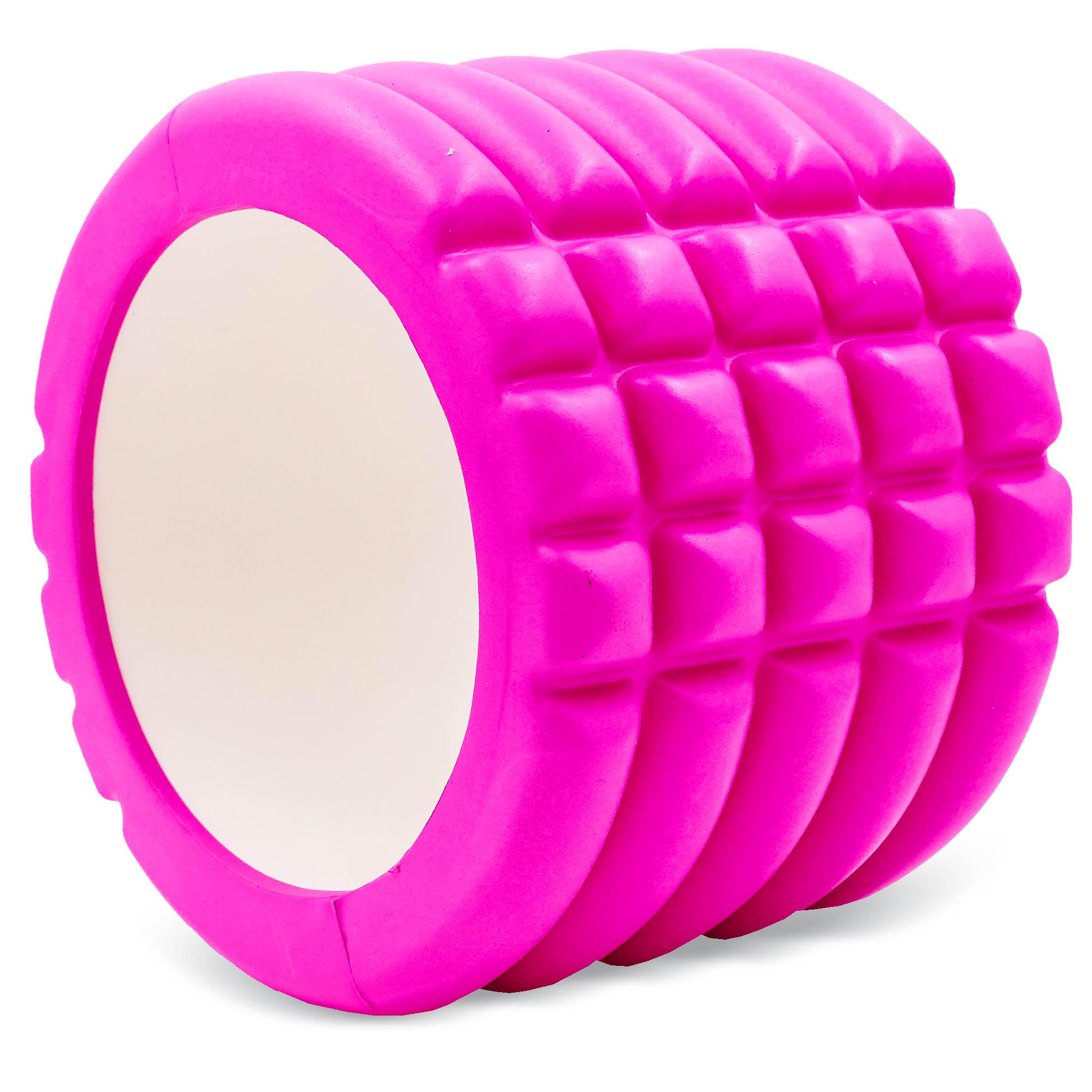Роллер для йоги та пілатесу Grid Roller Mini Zelart FI-5716 10 см Рожевий (NA004286) - фото 2