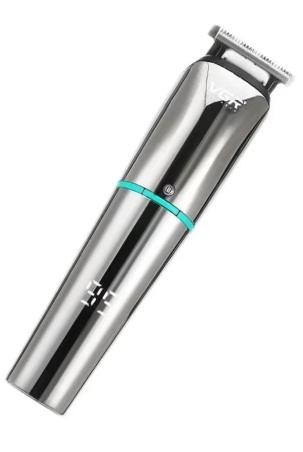 Машинка для стрижки VGR V-101 акумуляторна зі змінними насадками Сірий (2390000033)