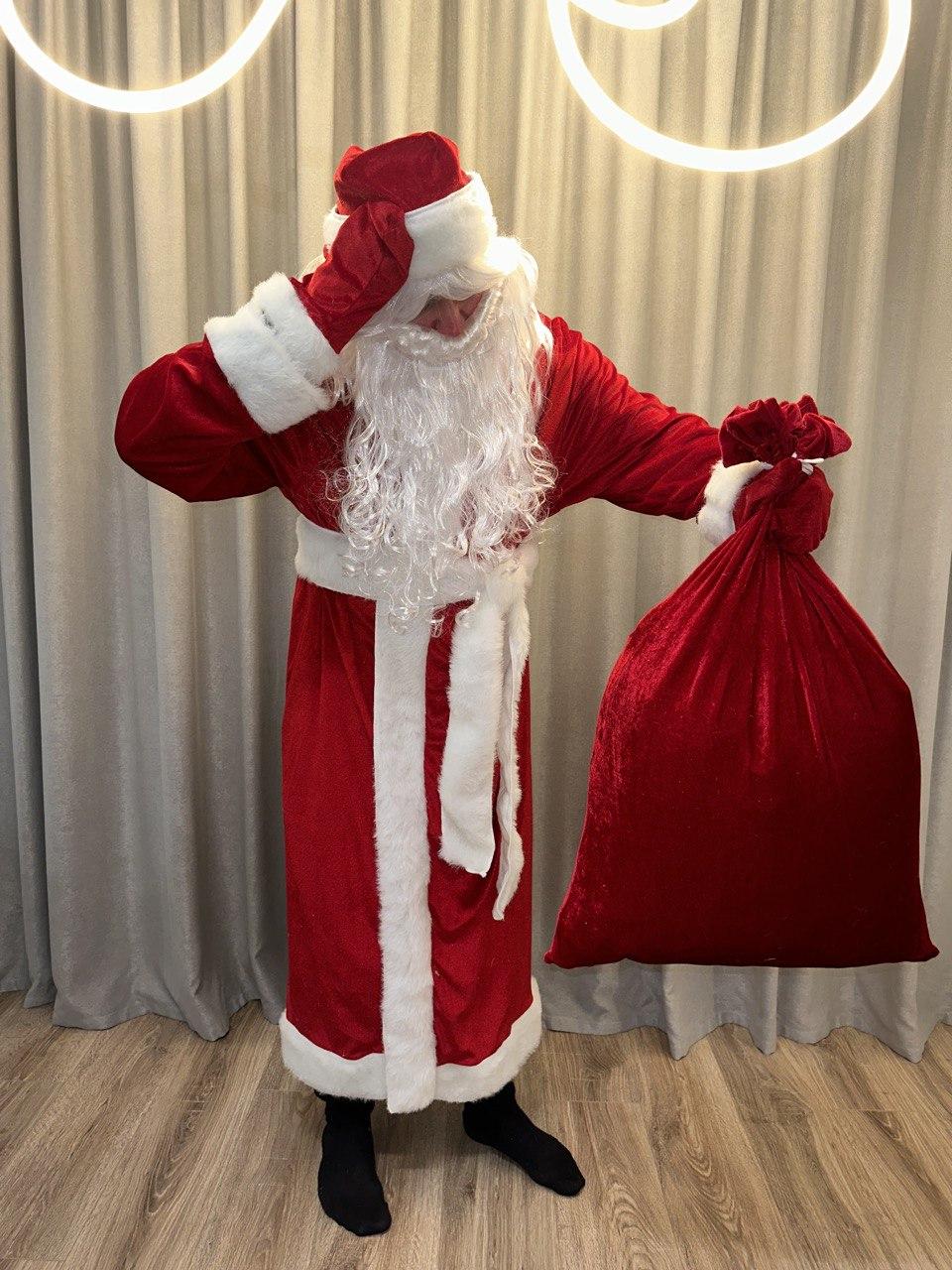 Костюм Санта-Клауса велюровый (санта1) - фото 8