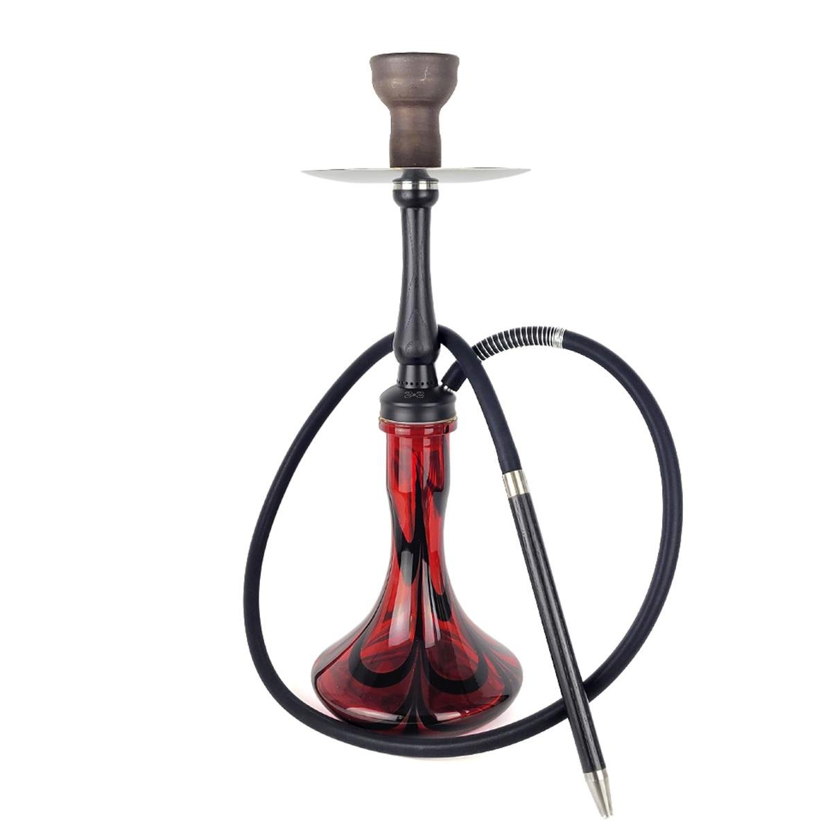 Кальян 2х2 Hookah Medium Black Craft DC Red/Black - фото 1