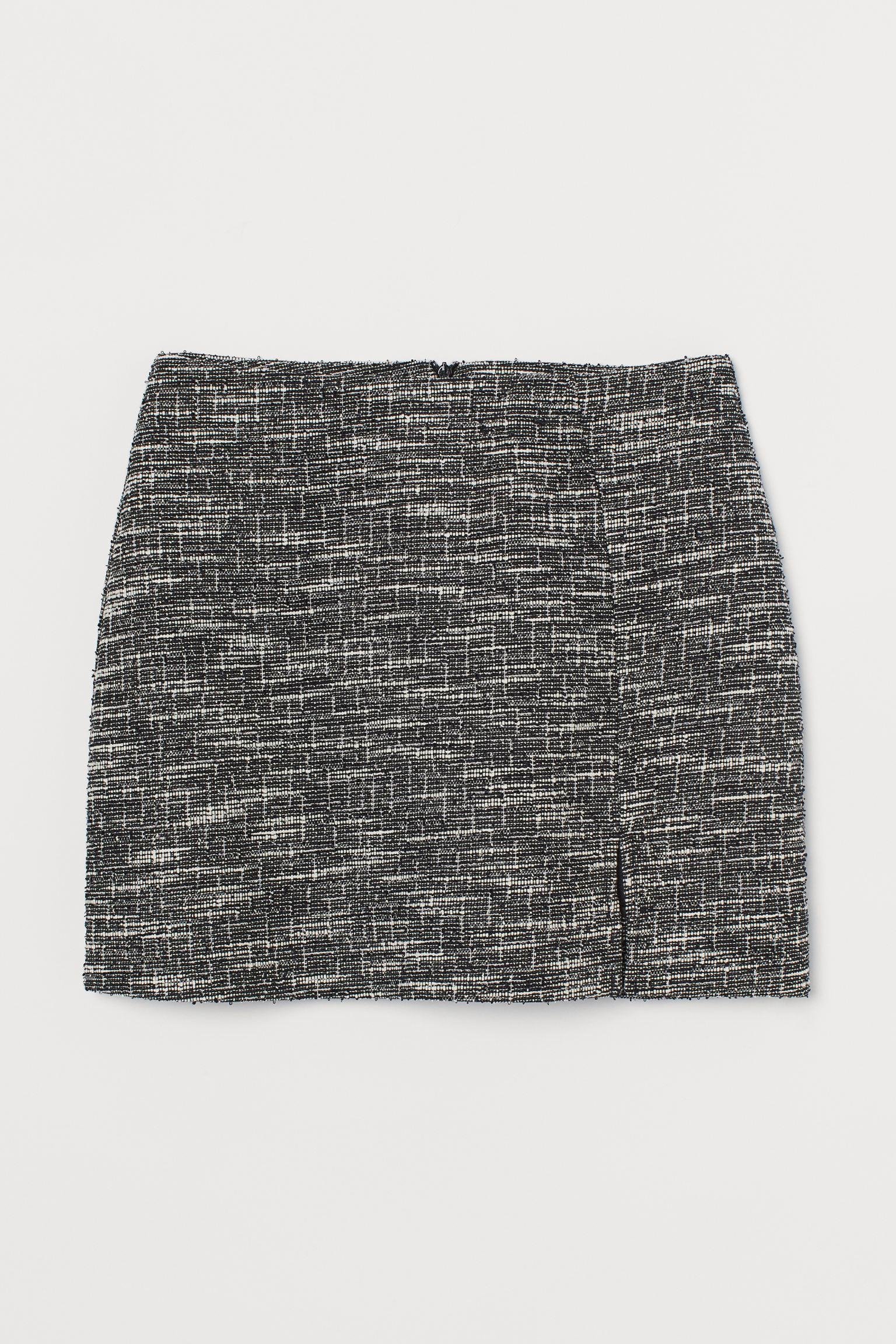 Спідниця H&M Меланж S Чорно-білий (S1508964957)