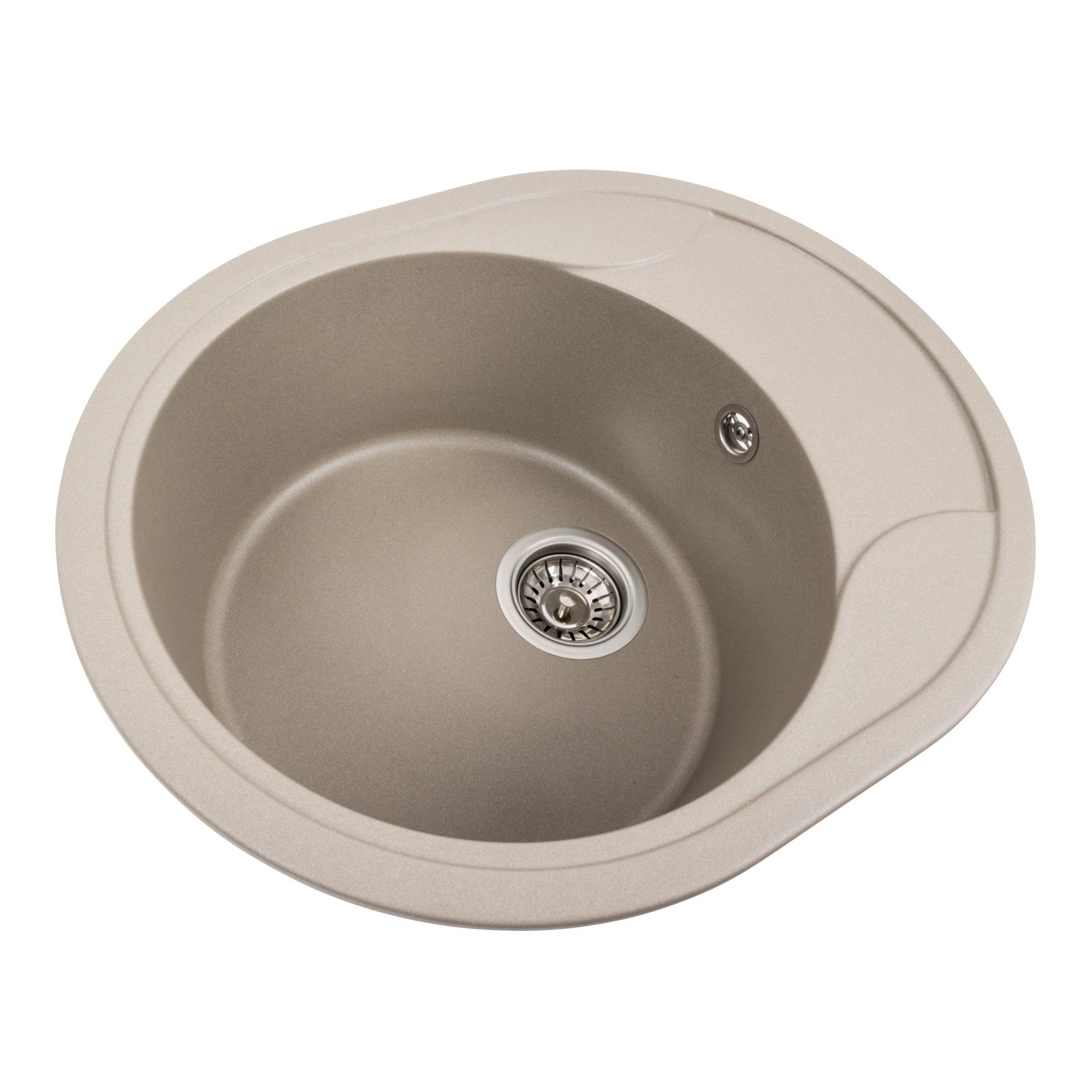 Мийка гранітна для кухні Platinum 5847 ONYX матовий Титан - фото 2 Мийка гранітна для кухні Platinum 5847 ONYX матовий Титан - фото 2