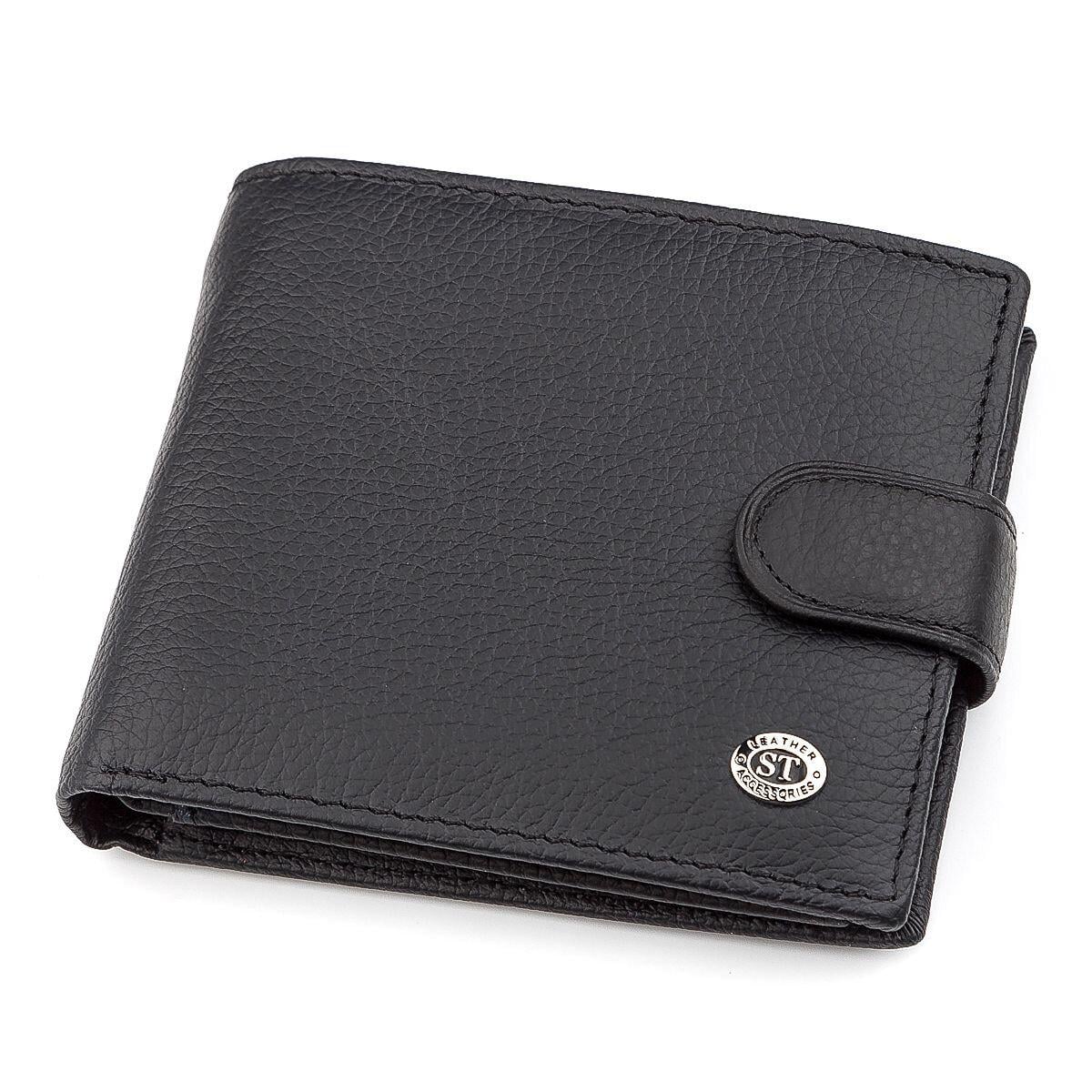Кошелек мужской ST Leather 18339 для карт Черный (168-136-18339)