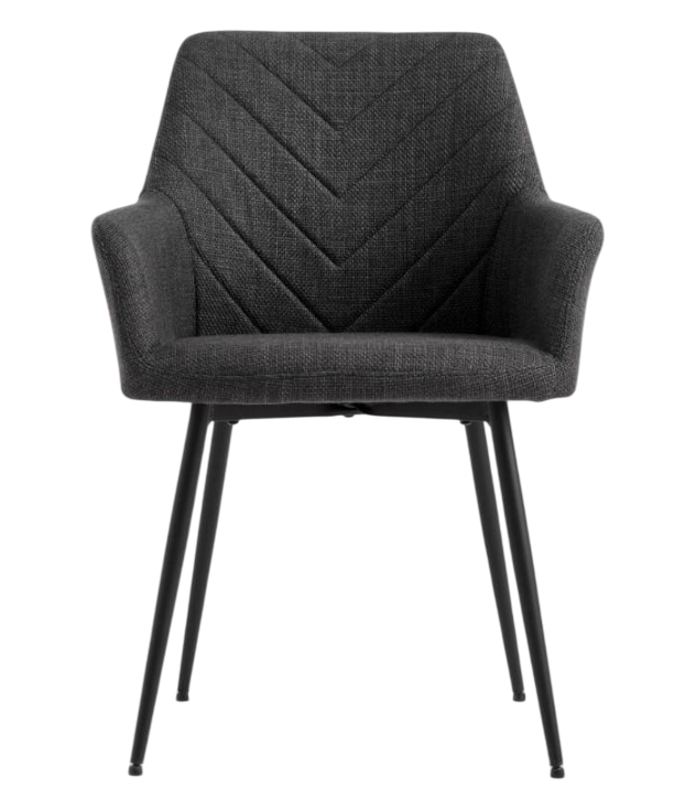 Стілець обідній 59х84х58 см Сірий/Чорний (122bcb6c)