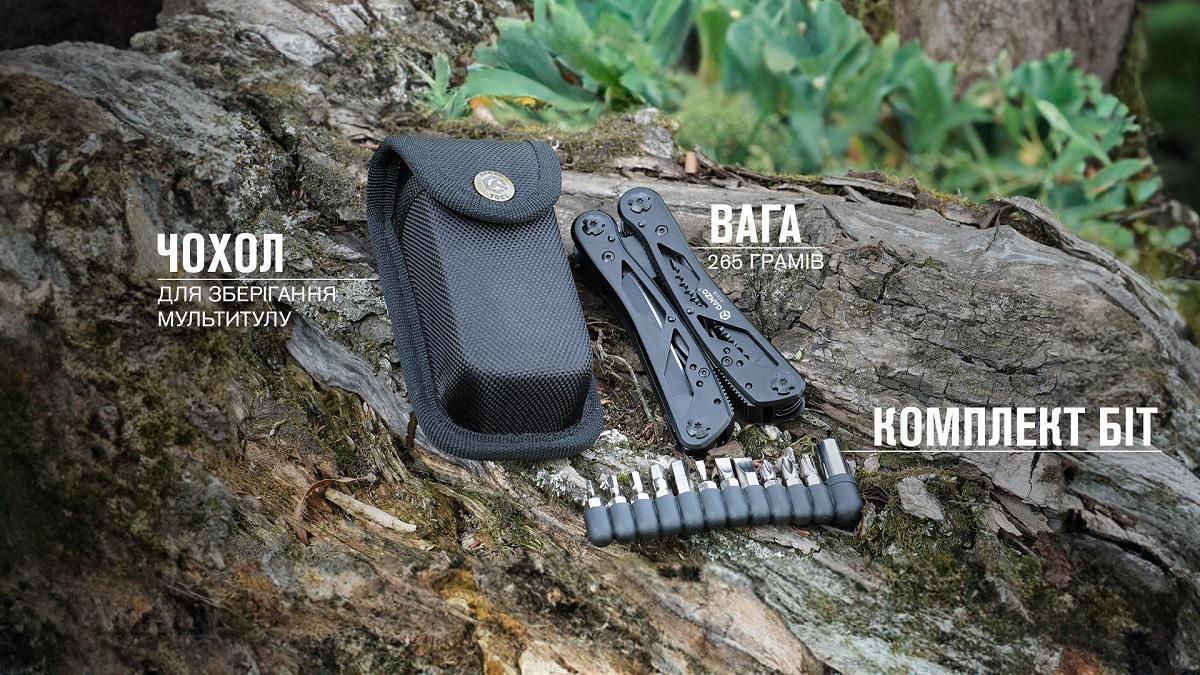 Мультитул Ganzo G202B Multi Tool Чорний (G202B) - фото 10