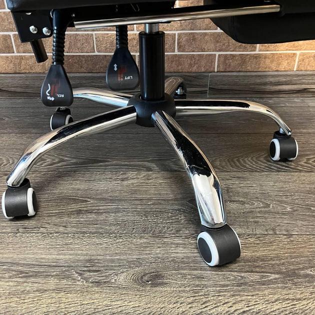 Офисное кресло BOSS 23286 с подножкой и экокожи черное до 130 кг - фото 5 Офисное кресло BOSS 23286 с подножкой и экокожи черное до 130 кг - фото 5