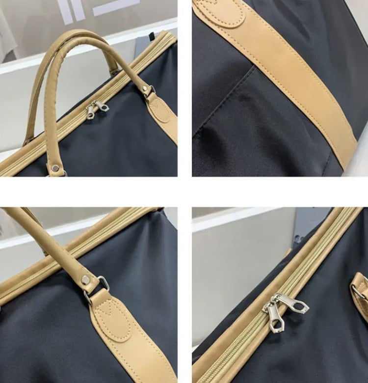 Сумка дорожная из водонепроницаемой ткани 35х45х22 см Коричневый (11415) - фото 3