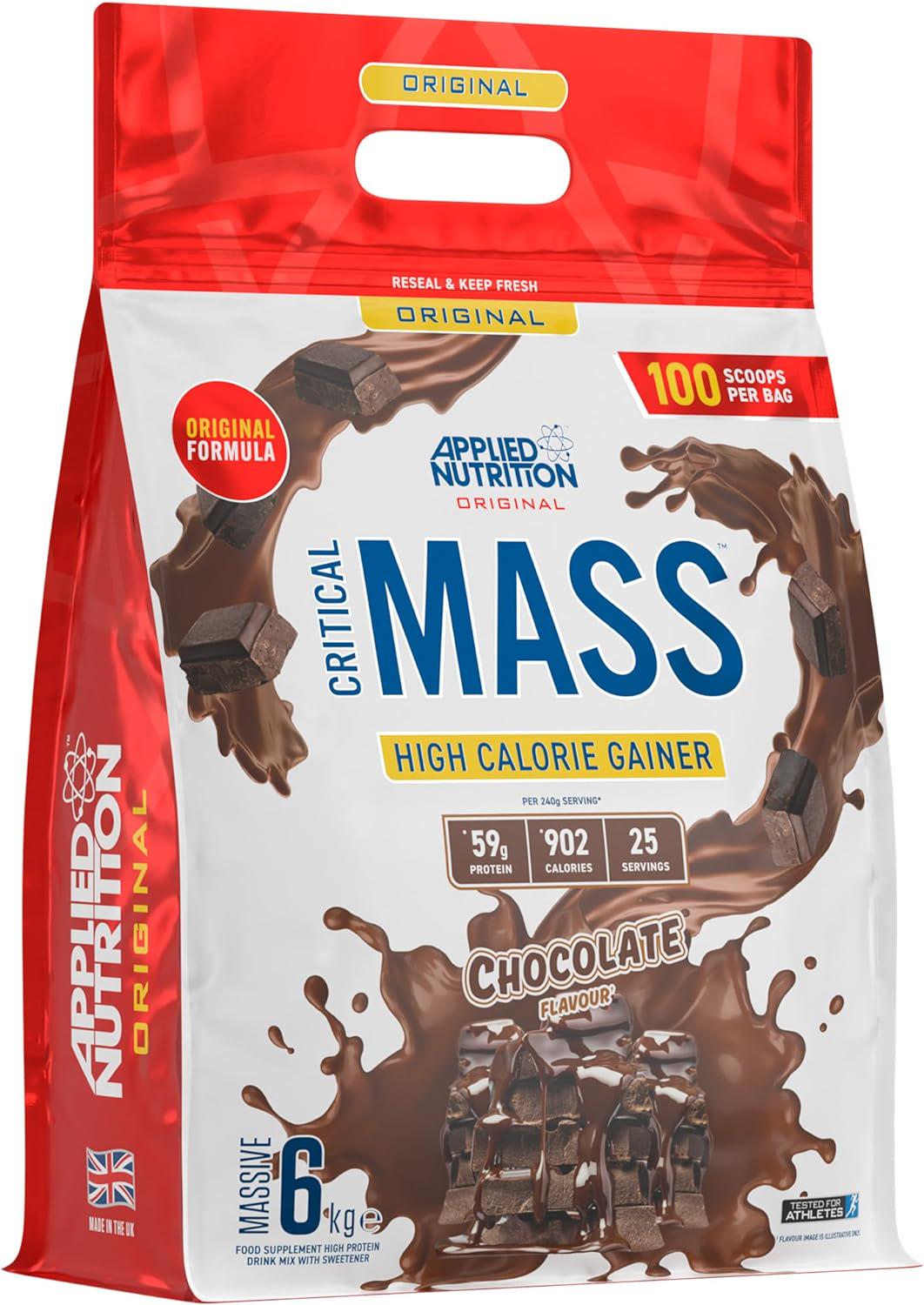 Гейнер Applied Nutrition Critical Mass Weight Gainer Chocolate 6 кг - фото 1