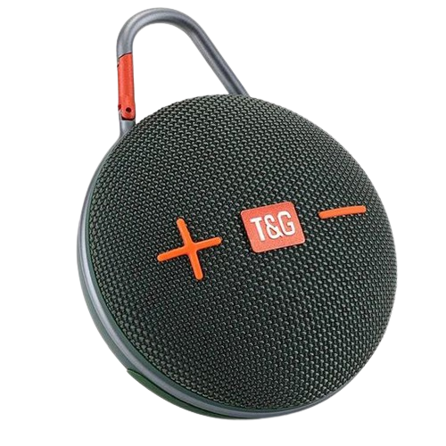 Портативная колонка TG648 5W SD с карабином Green (593950)