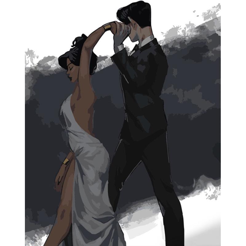 Картина по номерам Strateg Премиум Чувственное танго 40х50 см (GS839)