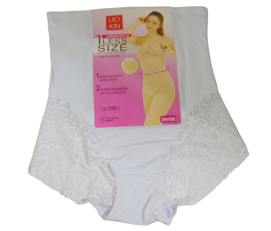 Трусы-корсет с силиконом Uokin T2850 хлопковые M-L Белый (1883438366)