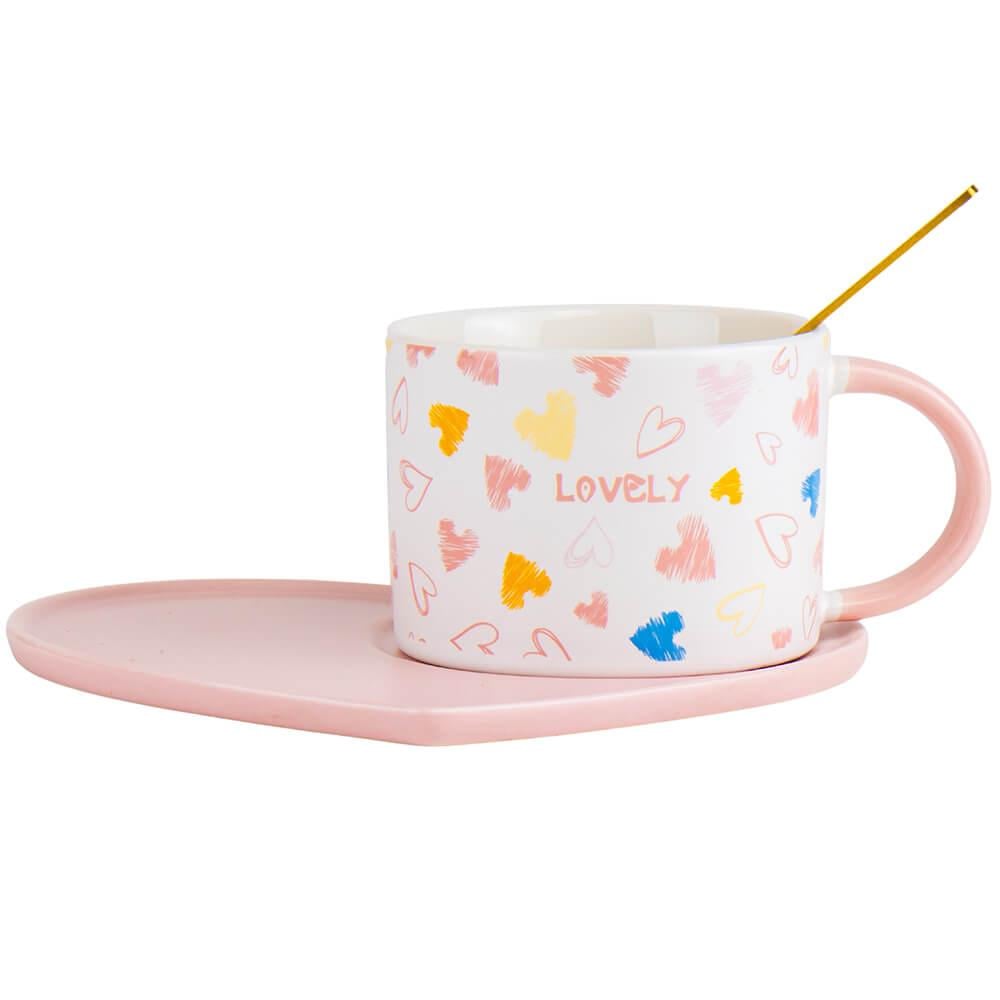 Кружка керамическая Elisey Sweet love 3 150 мл Белый (18902-028)