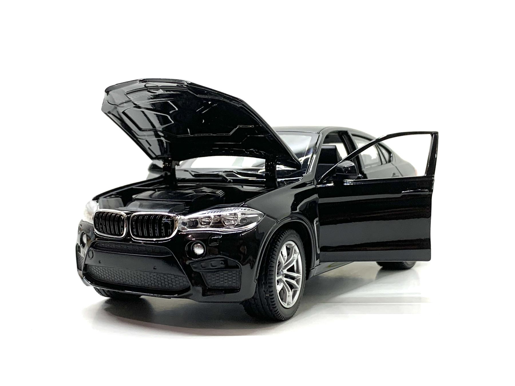 Машина Rastar металопластик BMW X6M 1:24 Чорний (56600) - фото 10