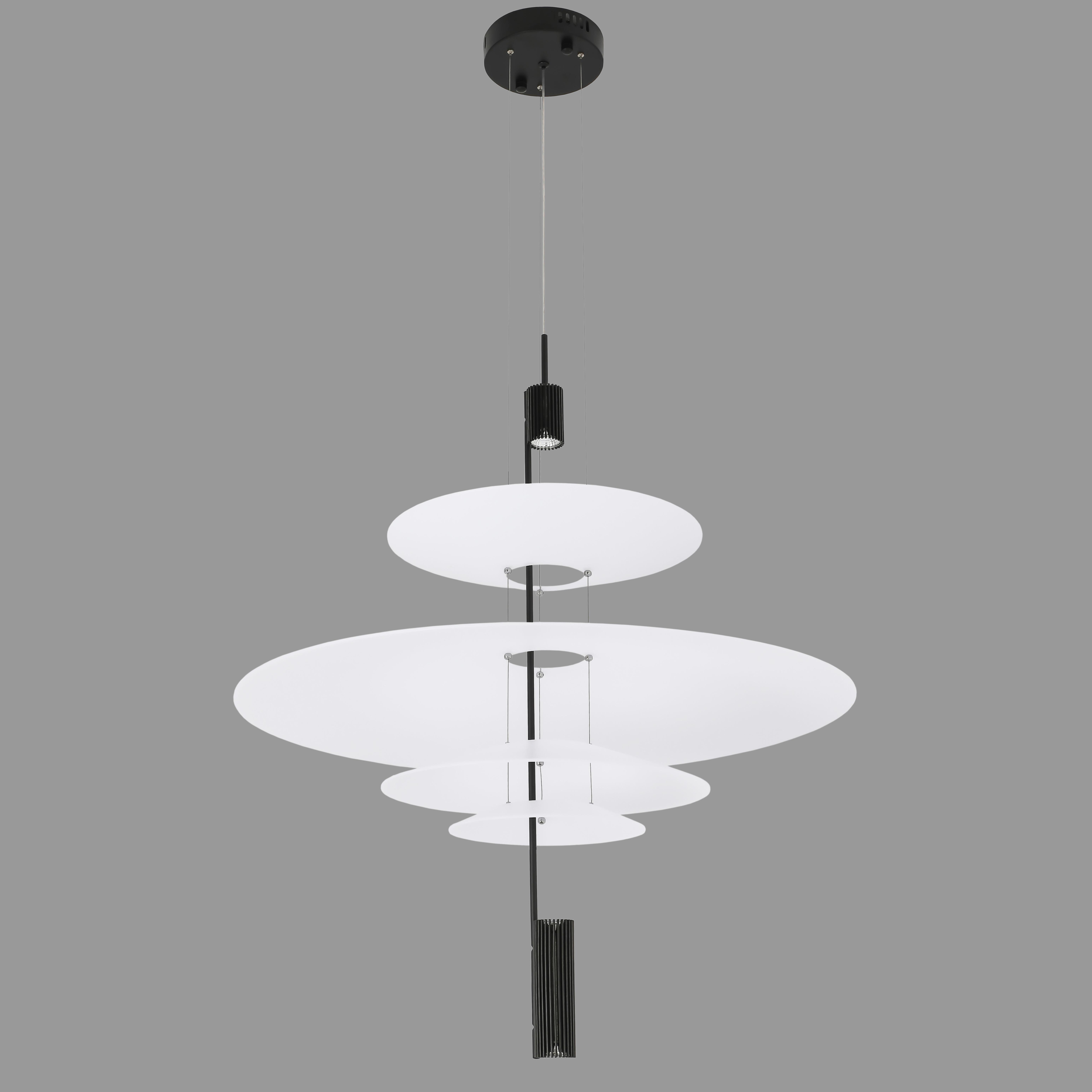 Люстра дизайнерская Flamingo 12W 36х36х68х21 см Черный (92-D1183 BK)