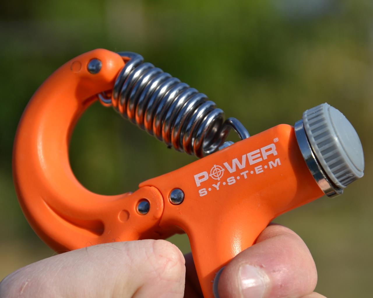 Еспандер кистьовий Power System PS-4021 Hand Grip з регульованим навантаженням 10-40 кг Orange (14426211) - фото 8