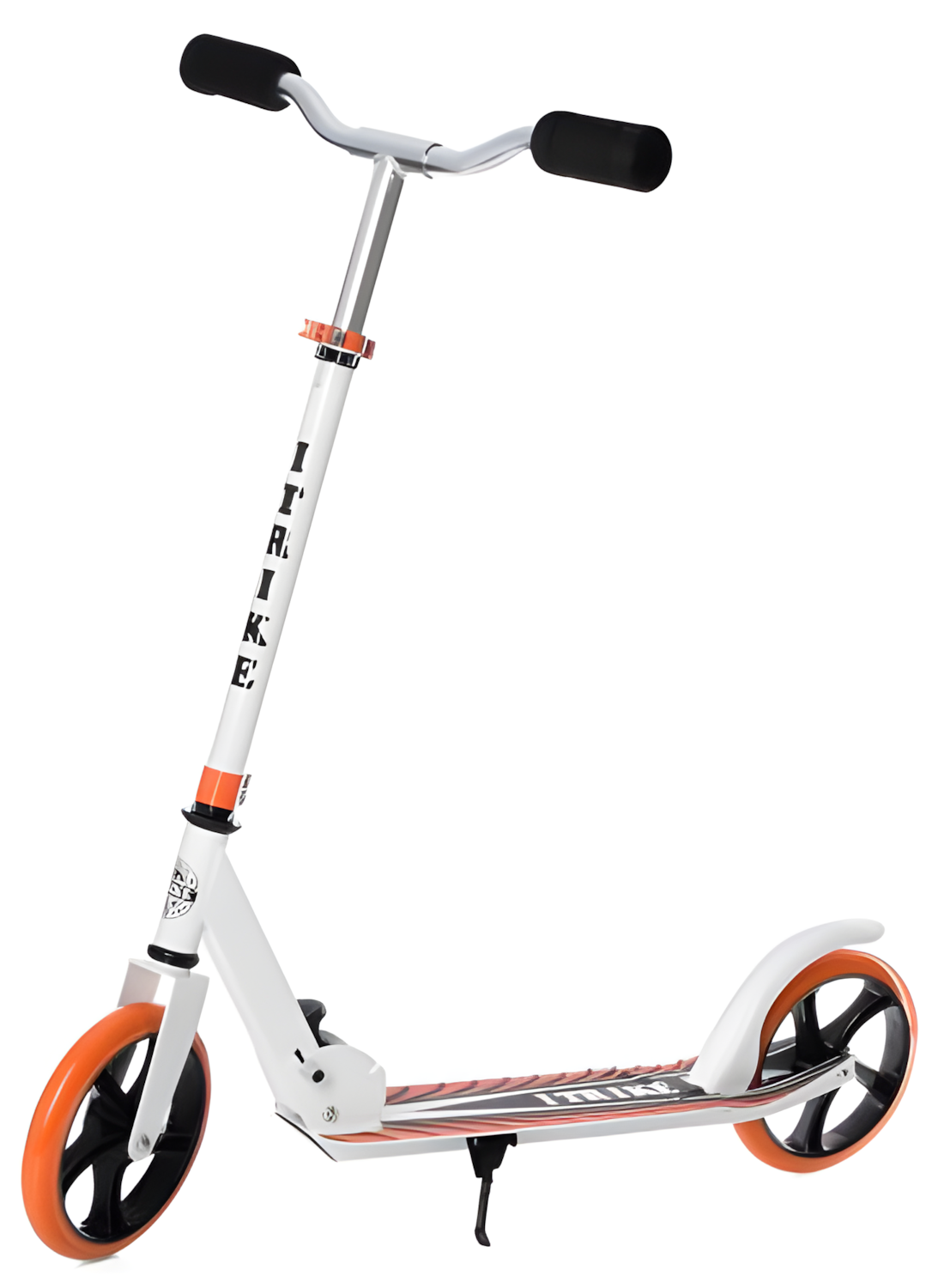 Самокат iTrike від 6 років двоколісний складний поліуретанові колеса унісекс Біло-жовтогарячий (DS-171-S-312)