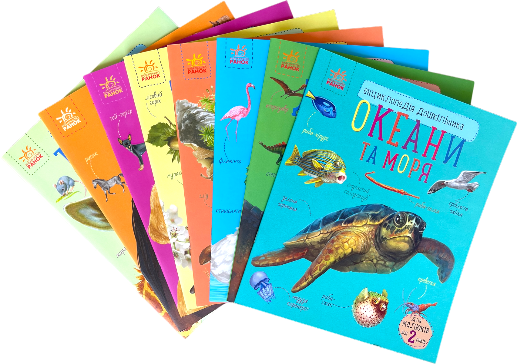 Набор детский книг Ranok Creative "Енциклопедія дошкільника" 8 книг (113013)