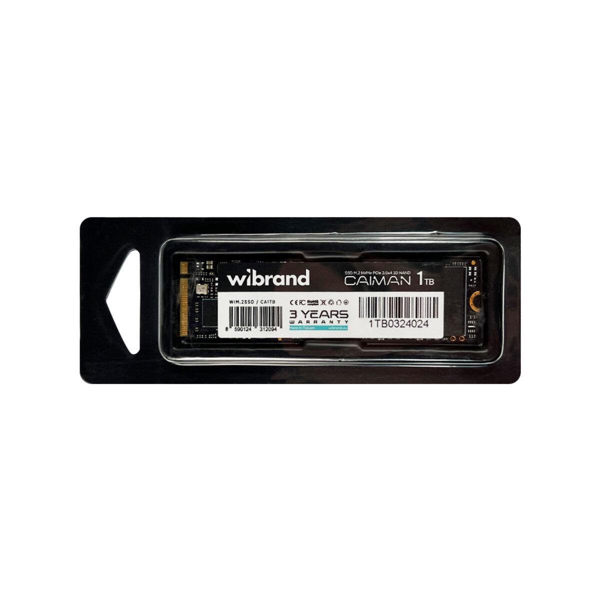 Диск SSD M.2 Wibrand Caiman 1 Tb NVMe 2280 PCIe 3.0 3D NAND (WIM.2SSD/CA1TB) - фото 3