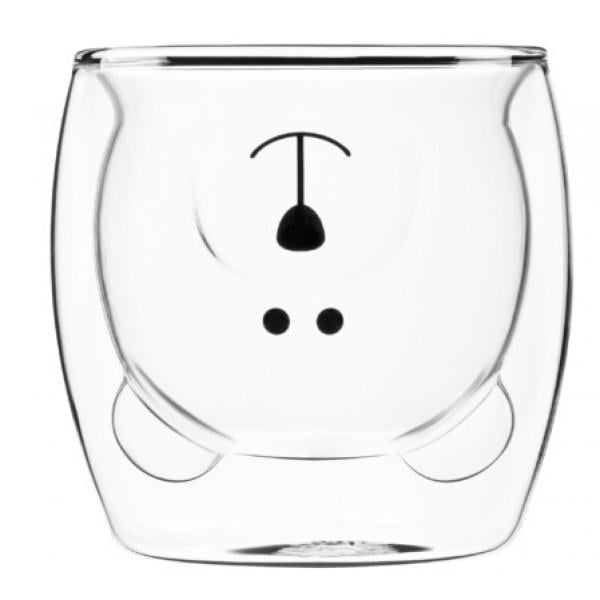 Набор чашек Ardesto Animals AR2625GA с двойными стенками 250 мл 2 шт.