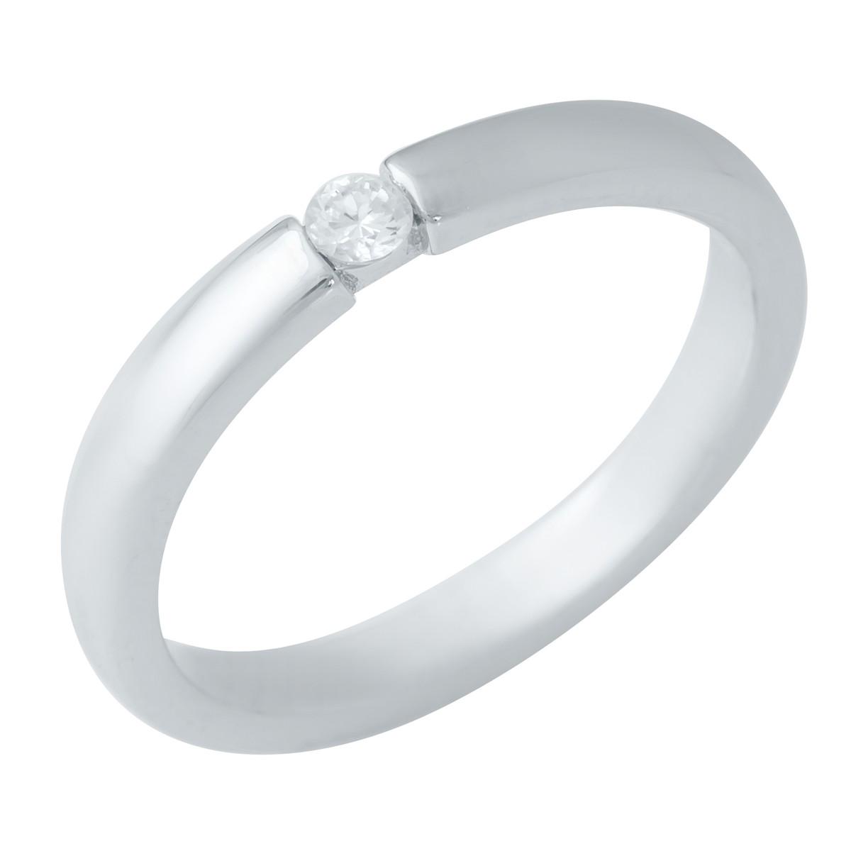 Кольцо серебряное с фианитами 3,41 г р. 17 (1941270)