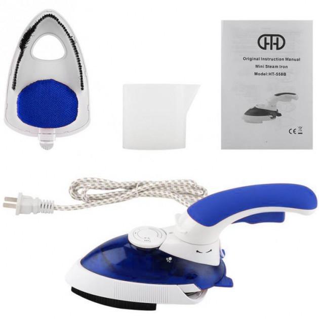 Отпариватель ручной Mini Steam Iron HT-558B компактный со щеткой (2134436643) - фото 5