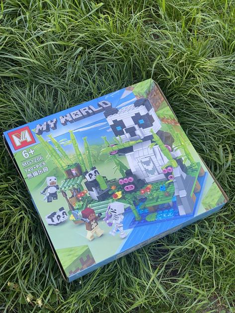 Конструктор Майнкрафт Будиночок в панді 740 дет.