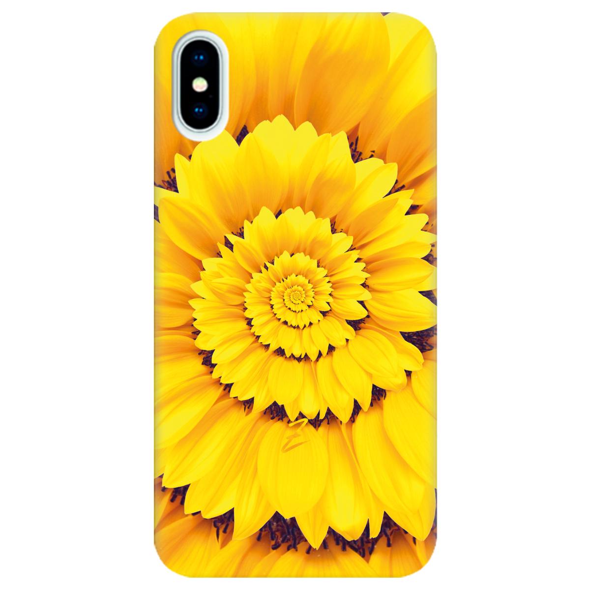 Силиконовый чехол Zorrov для Apple iPhone X Sunflower (10290050153033572)