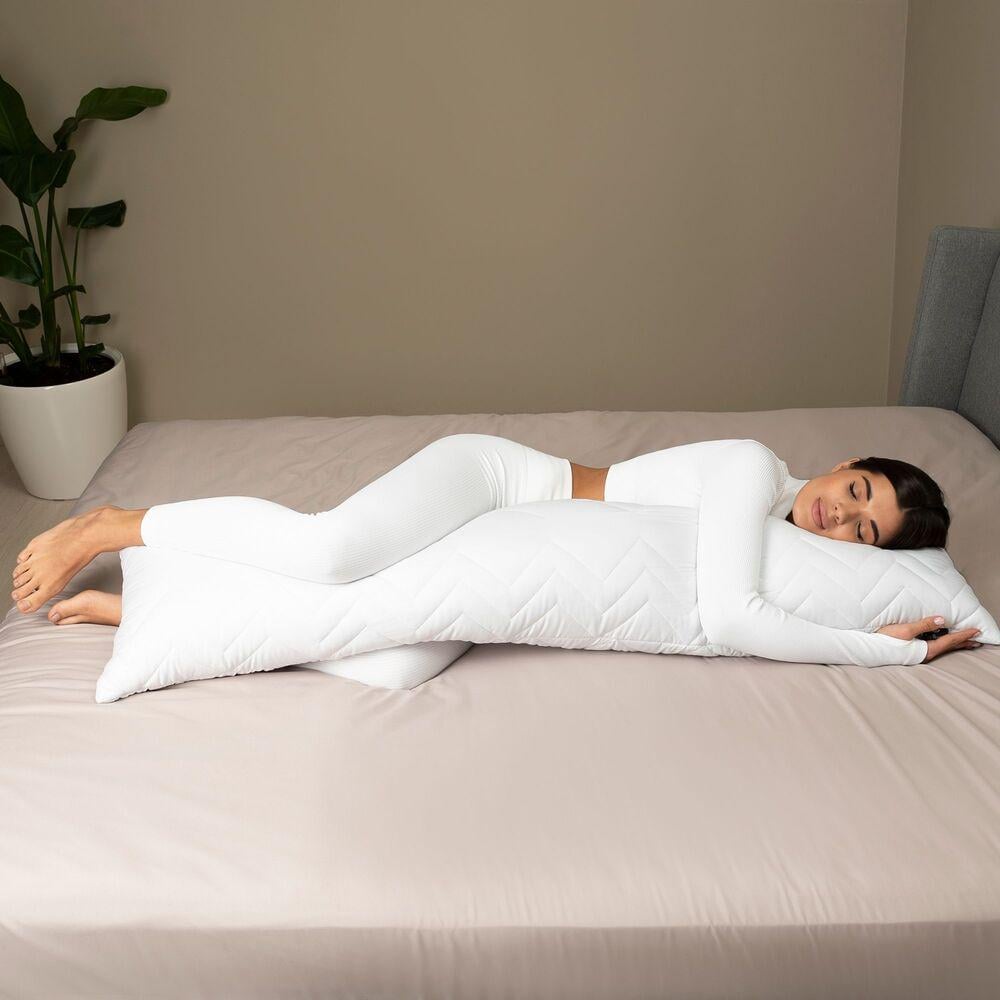 Подушка з наволочкою IDEIA NORDIC+ Горошок з блискавкою 40х140 см Білий/М`ятний (25791) - фото 10 Подушка з наволочкою IDEIA NORDIC+ Горошок з блискавкою 40х140 см Білий/М`ятний (25791) - фото 10