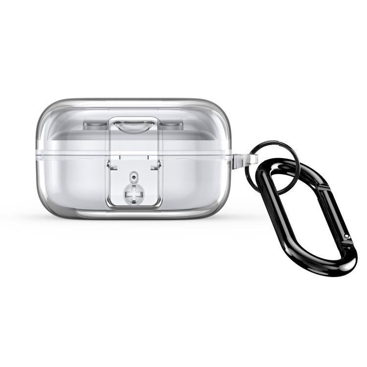 Чехол противоударный Dux Ducis SECI для наушников Samsung Galaxy Buds 4/Buds 4 Pro с карабином Clear (3151750499)