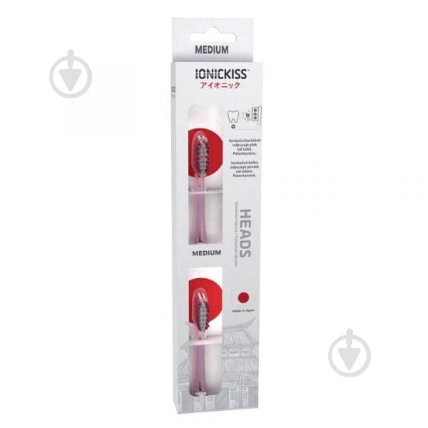 Насадка-щітка іонна IONICKISS Medium середньої жорсткості 2 шт. Рожевий (IO20-02P) - фото 1