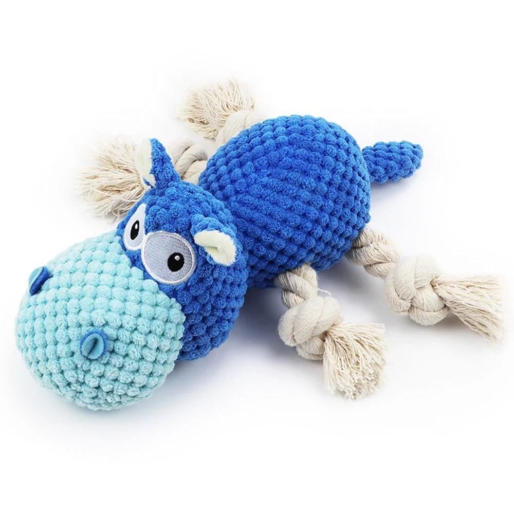 М'яка іграшка для собак Flafi Pet Product Бегемот з пискавкою 18х25 см (2206211456)