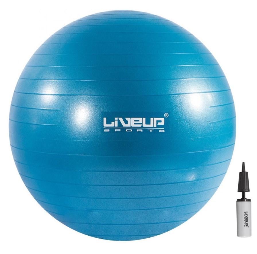 Фитбол LiveUP Gym Ball 65 см Голубой (LS3221-65b)