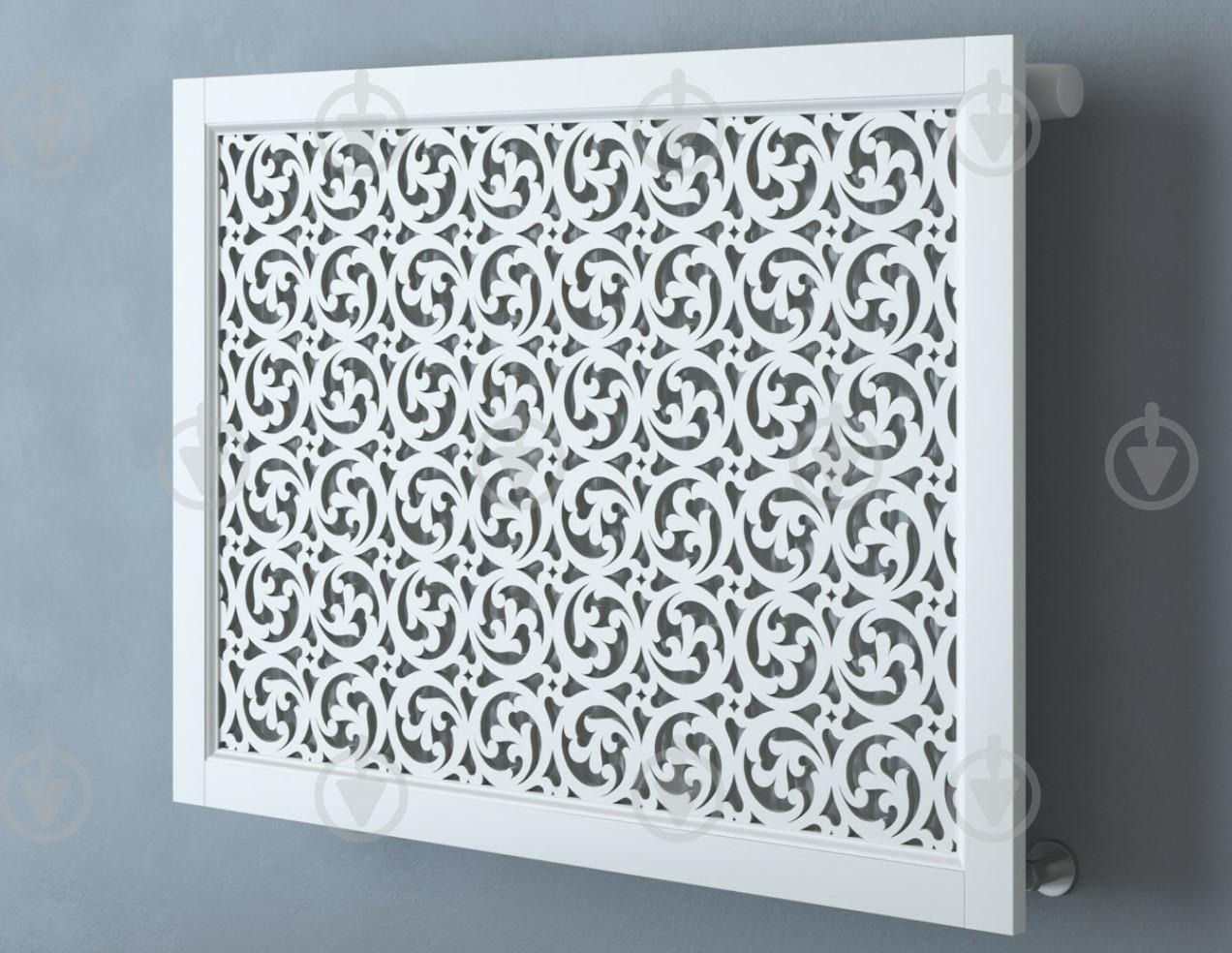 Экран-решетка декоративная на батарею отопления R12-F120 Белый (25068522)