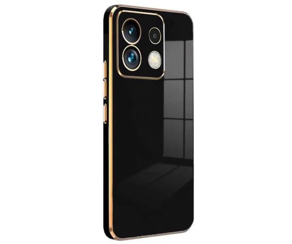 Чехол накладка Silicone Adds 6D для Xiaomi Redmi Note 13 5G Черный