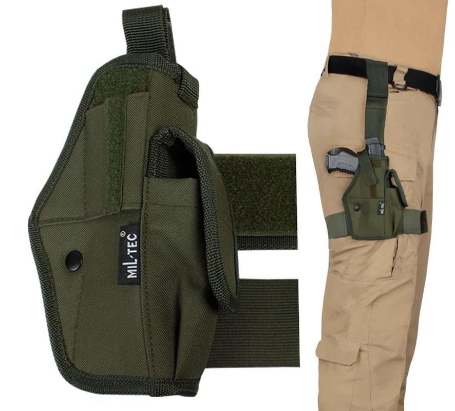 Кобура Mil-Tec настежная штурмовая Tiefziehholster Rechts Oliv One size Олива (16145001) - фото 2 Кобура Mil-Tec настежная штурмовая Tiefziehholster Rechts Oliv One size Олива (16145001) - фото 2