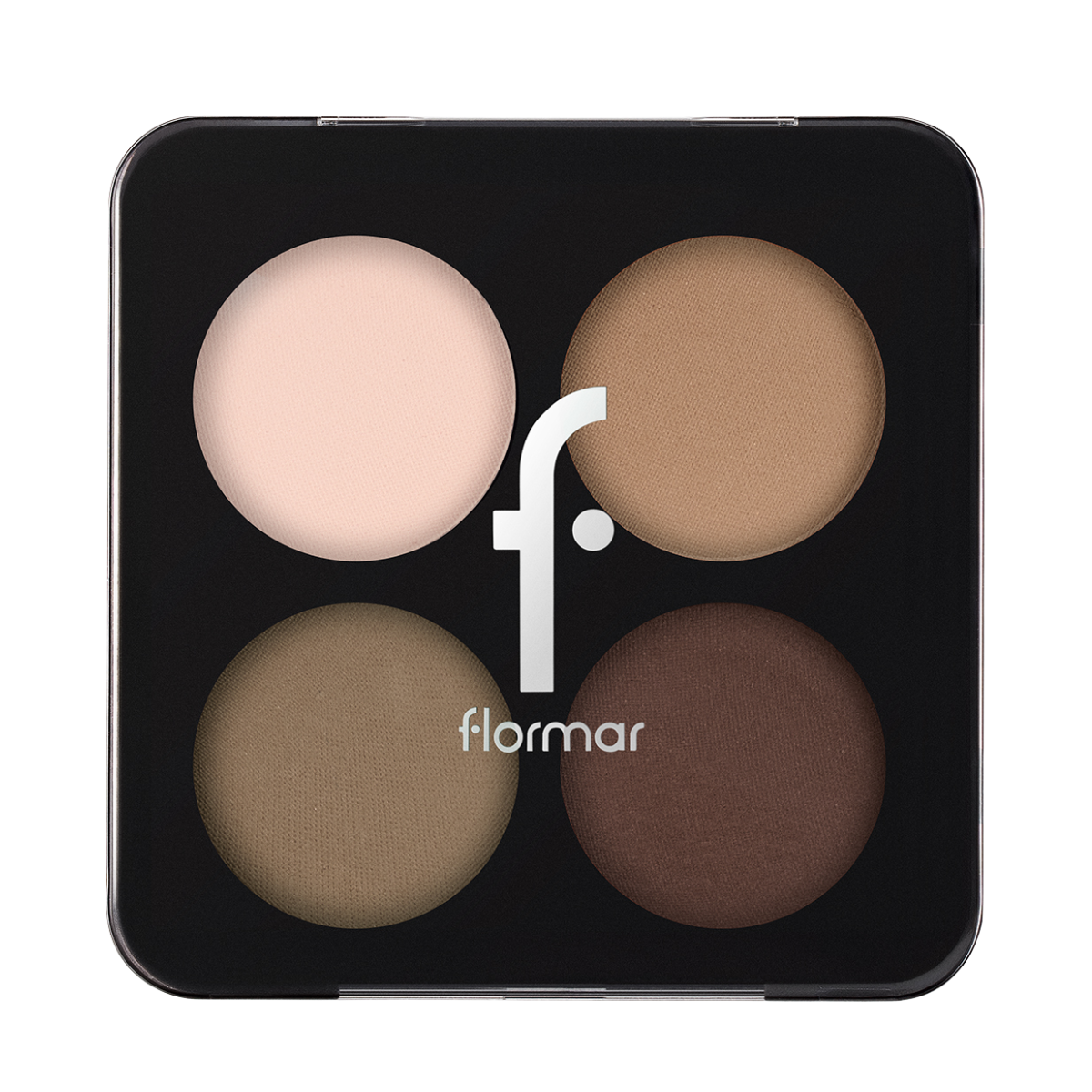 Палетка теней для век Flormar Color Eyeshadow 04 Swiss Chocolate 4 цвета Коричневый