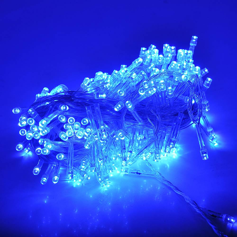 Гірлянди 120 LED шт.ора 8 режимів 3х0,3 м прозора ізоляція Blue